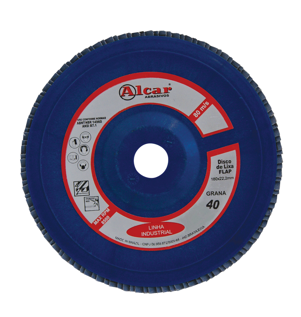 Disco Flap Industrial plastico reto
